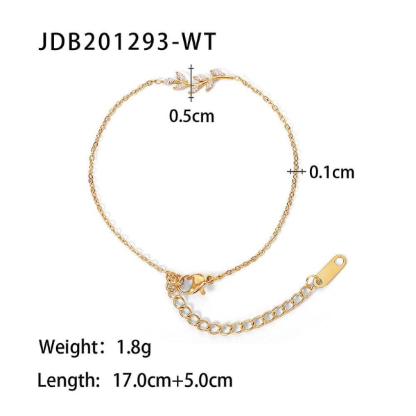Armbånd Sample Style Daily Outfit Metallic Element B1517 JDB201293-WT