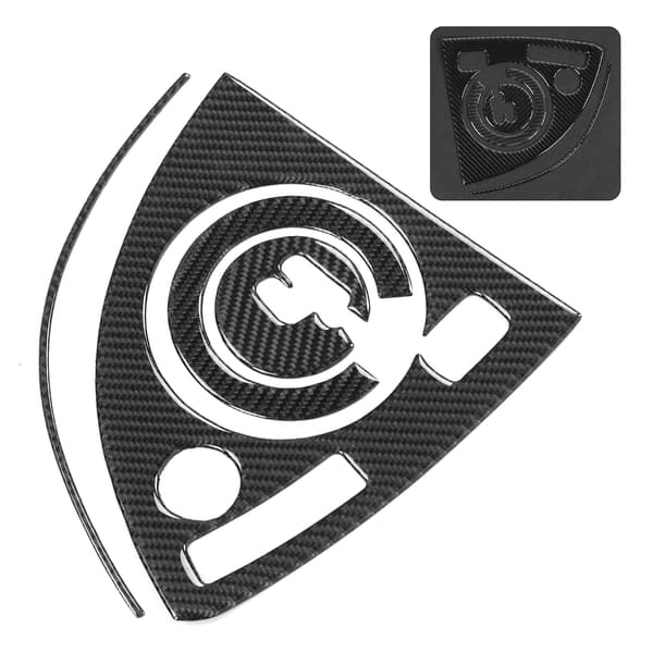4 stk. Indvendig Gearskiftepanel Dæksel Kulfiber Trim Dekoration Passer til Prius 2012‑2015 LHD
