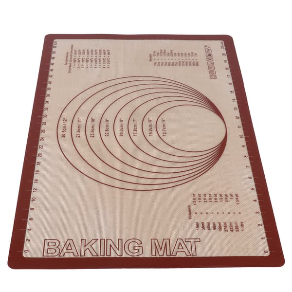 Silikon Glassfiber Bakeunderlag Deigmatte Bakeplate for Hjemmekjøkken Bakeri