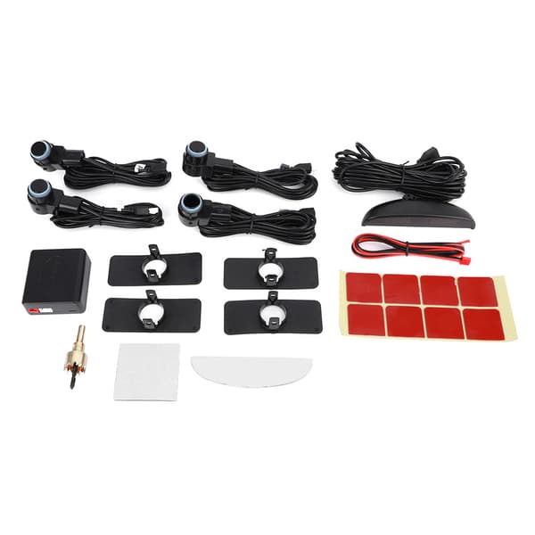 Intelligent parkeringsradararmssett 4 sensorprobe LED-skjerm bilryggeassistent system