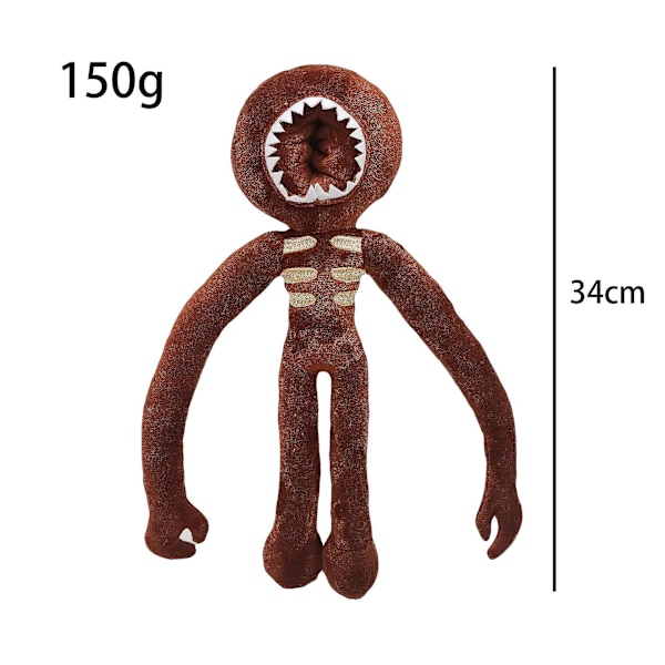 Door Roblox -hahmo paniikkipelissä, ympärillä pehmolelu-nukke A Doors Brown Long Hand Monster
