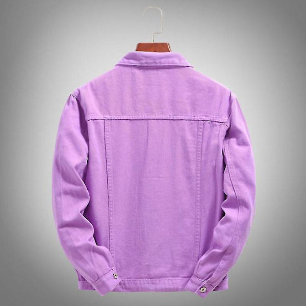 Miesten takit Streetwear Farkkutakki Casual muoti A Purple Aisan XXL