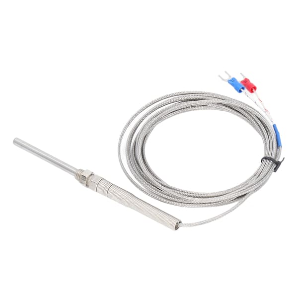 BERM K Typ Termoelement Temperatursensor Skärmad Sond Detektor Mätare 50mm 3 Meter