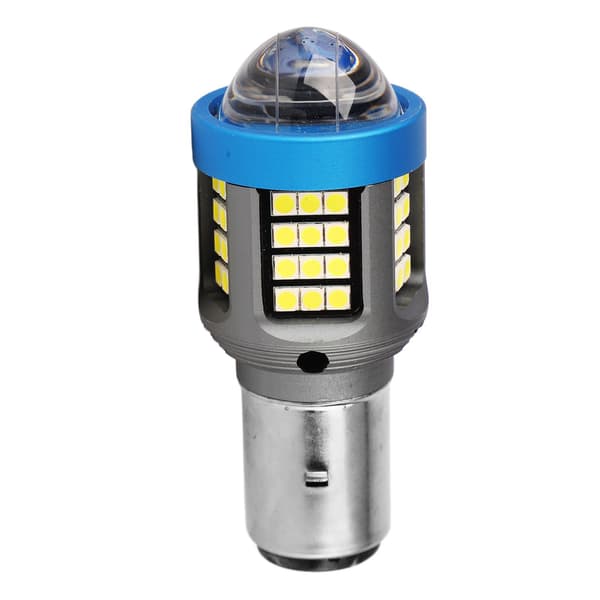 Hög Ljusstyrka LED Motorcykelstrålkastare Vit Aluminiumlegering BA20D