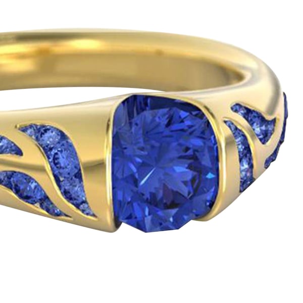 Kompakt ring Delikat Smidig Långvarig Legering Gem Ring För Alla Hjärtans Dag Green US 11