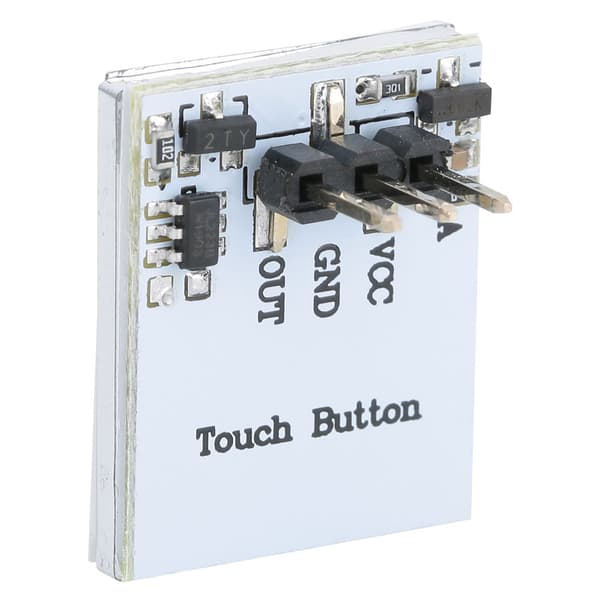 2 stk. HTTM 2.7V 6V Kapacitiv Anti-Interferens Knapmodul Touch Switch Rød