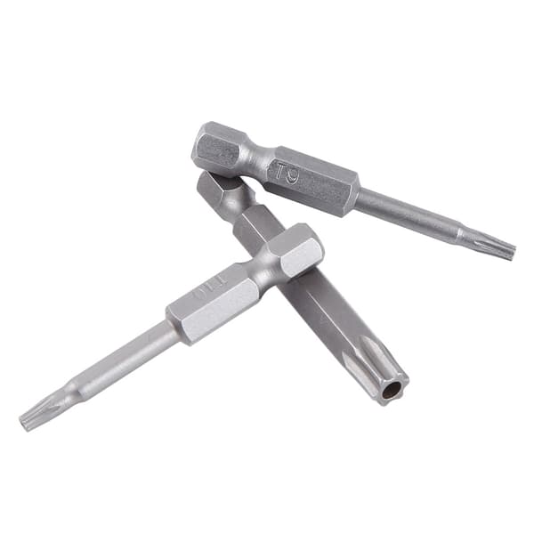 Magnetisk stjerneskruetrækker bitsæt 12 stk. 1/4 tomme skaft 50 mm S2 stål T5 til T40