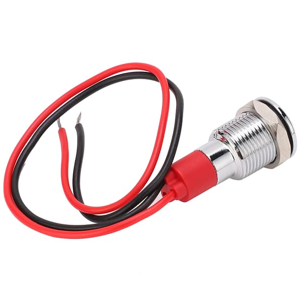 Vanntett LED-indikatorlampe for industrielle kontrollkomponenter 10mm 3 6VDC