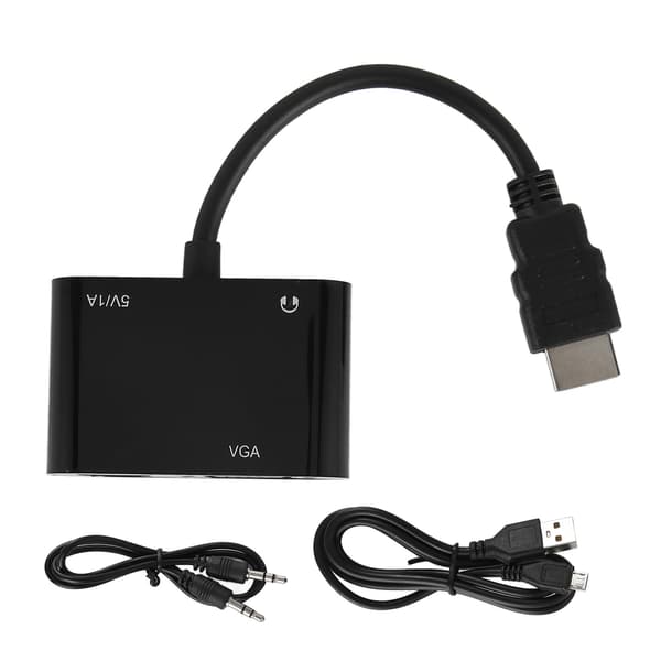 HD Multimedia Interface til VGA HD Multimedia Interface Adapter 1920x1080 HDTV Adapter til Computer Desktop Laptop PC