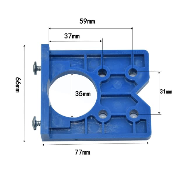 ABS Hengsel Jig Kit 35mm Justerbar Hullkutter Drill Locator