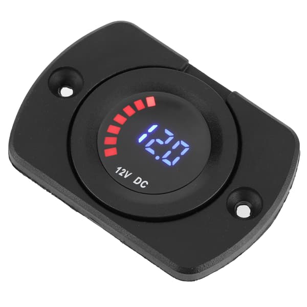 Voltmeter Fargeskjerm Kjøretøy Modifikasjon Erstatning LED Display DC 12V Med Panel
