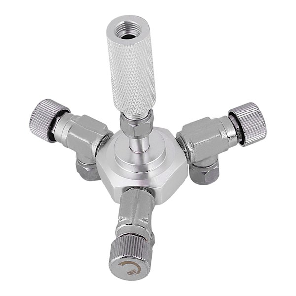 Akvarium CO2 Splitter Ventil Multi Way Akvarium Regulator 3-vägs