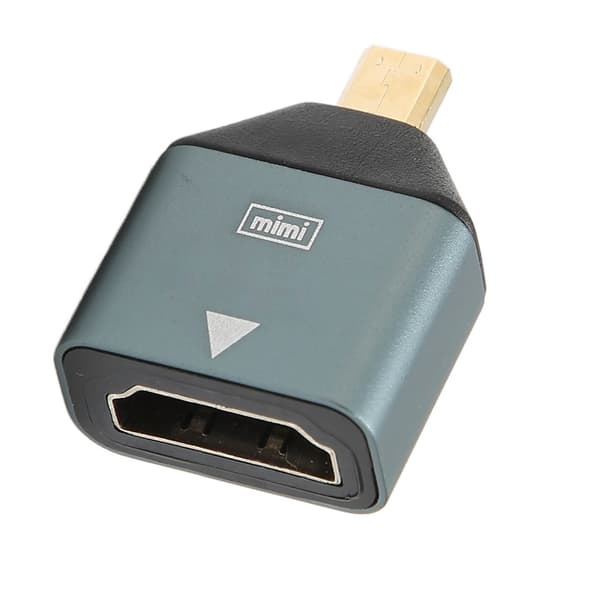 HD til Micro HD Adapter Aluminiumlegering Plug and Play 4K Understøttet Micro HD til HD Konverter til Bærbar Desktop