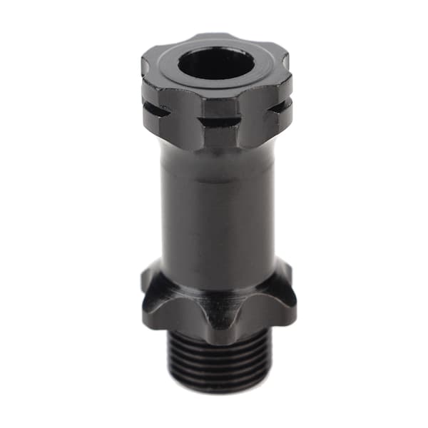 Aluminium 17 mm Hex Hub Forlængeradapter Sæt til 1:8 RC Modelbil (4 stk, sort)