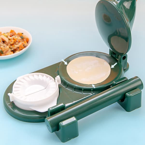 Multifunksjonell Trykknapp Dumpling Maker Kjøkken Manuell Dumpling Wrapper