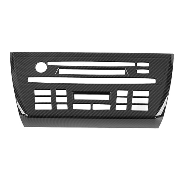 Bil CD Panel Cover Kulfiber Stil Central Kontrolpanel Ramme Mærkat Erstatning for X3 E83 2006-2010