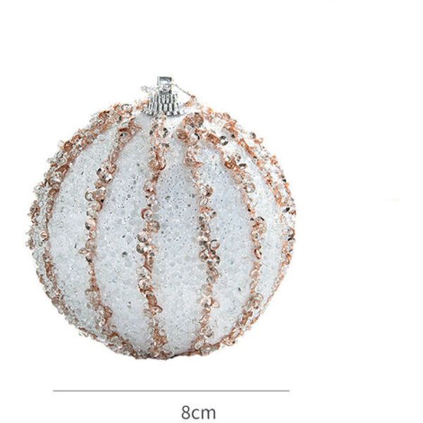 10 st Julgransdekorationer Hängen 8cm Juldekorativa boll för God Jul DIY Party