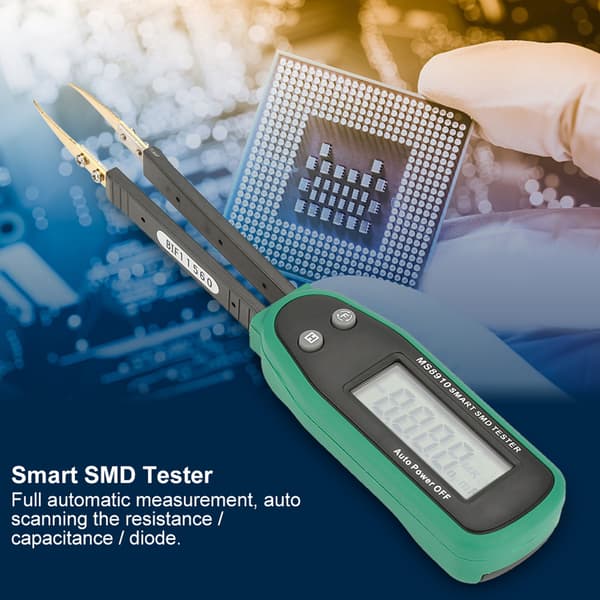 MASTECH MS8910 Smart Digital SMD Handhållen Resistans Kapacitans Testare Batteri Ingår Ej