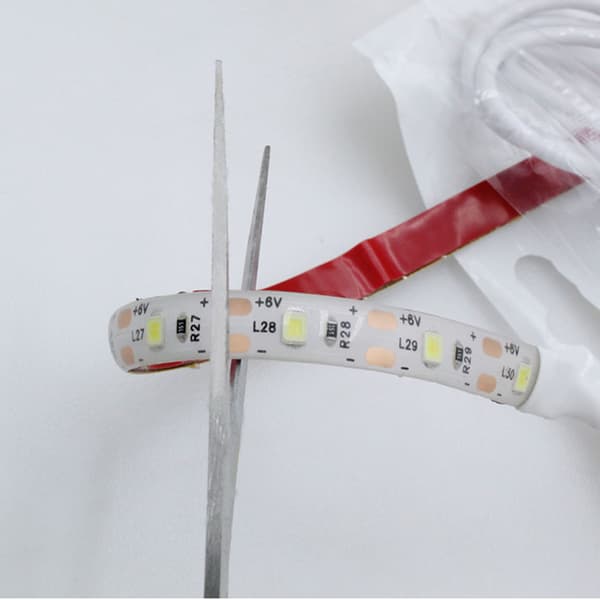 5V 30cm LED lysstrimmel 6500K US stik 110-240V