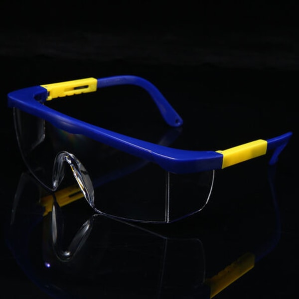 Arbejdsbeskyttelsesbriller (1 par). med sidebeskyttelse mod partikler. Anti-UV og anti-ridse polycarbonat linser.