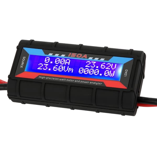 Wattmeter Effektanalysator LCD Digital Tester Volt Amp 150A for RC Modellfly