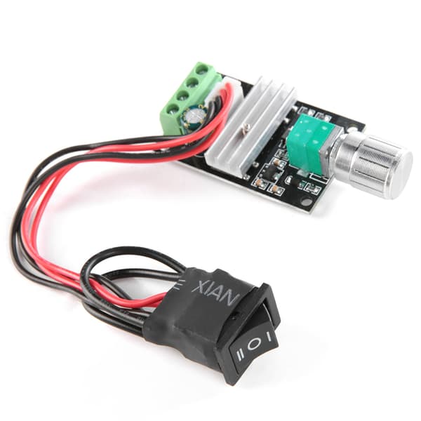 DC 6-28V 3A PWM DC Motorhastighetskontroller med bryterfunksjon