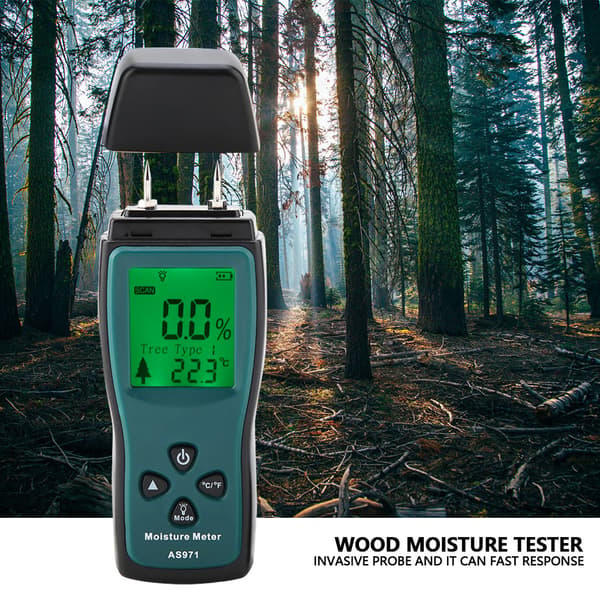 Digitaalinen puun kosteusmittari - SMART SENSOR AS971 (LCD-näyttö, 0~40℃)