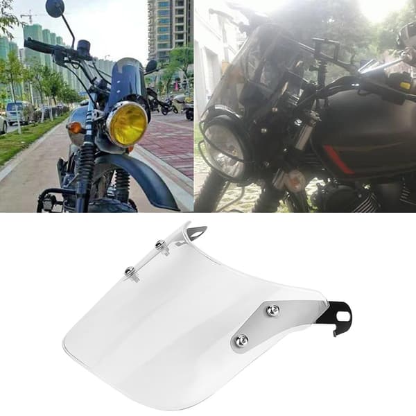 Motorcykel Strålkastare Vindruta Vindavvisare Transparent