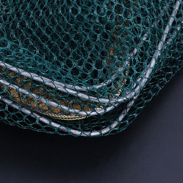 Bærbar Sammenklappelig Nylon Rejetrappe og Krabbefangstnet med To Huller til Hummer- og Krebsfiskeri