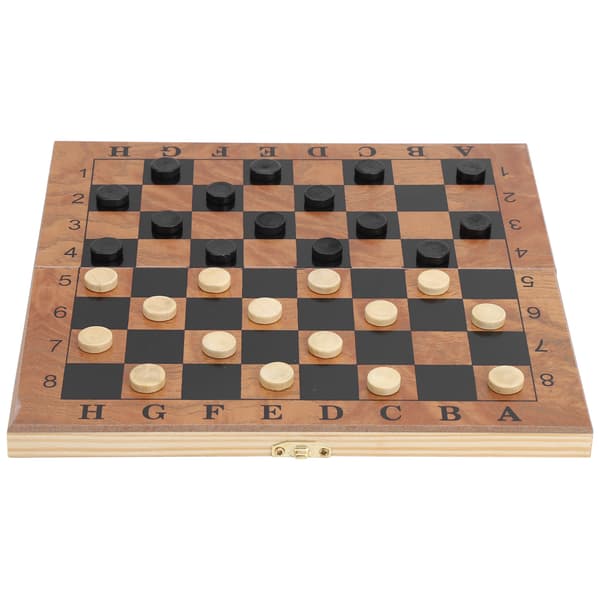 3 i 1 Schackset med bräde och pjäser