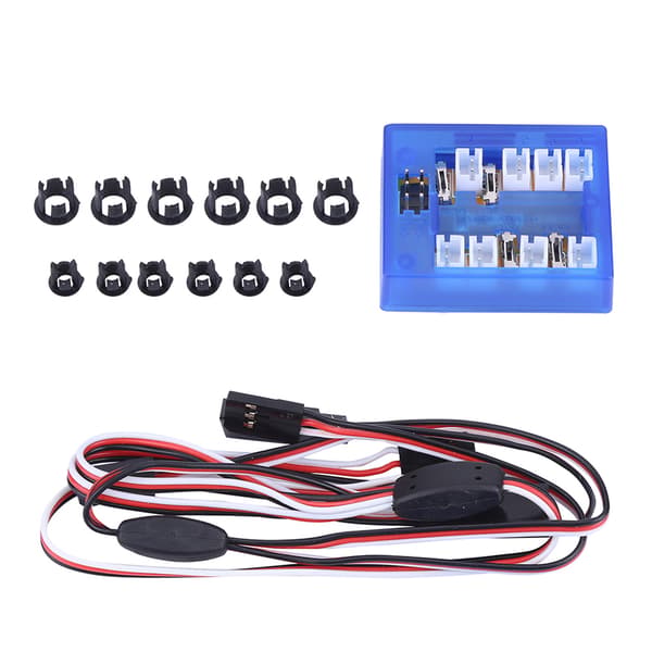 RC Bil 1/10 LED Lys System Kit - Simulerede Blinklys Lamper RC-Tilbehør