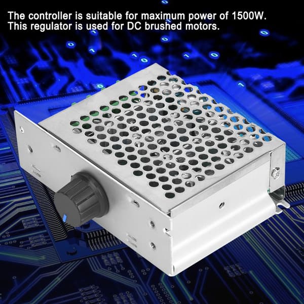 DC Motor Controller 30A Metal Skal PWM Hastighedsregulator 12V til 50V
