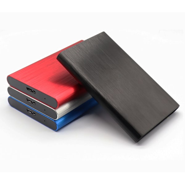 Aluminiumslegeringsskal USB3.0 2,5 tommer mobil harddiskkabinet (blå)