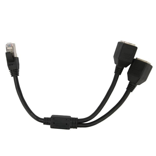 RJ45 Ethernet Adapter 1 til 2 Port Kabel Forlænger Fremragende Forbindelse Signal Overførsel Socket