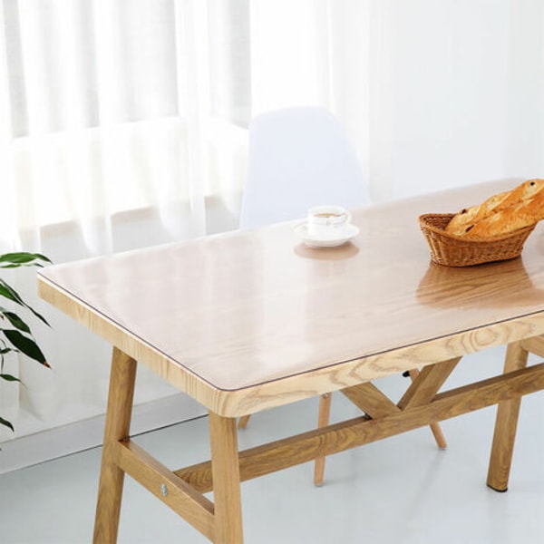 Pöydän cover Läpinäkyvä Pöytäsuoja Ruokailusuoja Läpinäkyvä Vedenpitävä 1,5mm (60x60cm)