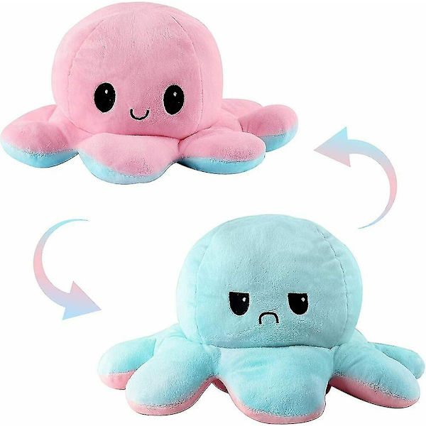 Emo Gifts Täytetyt Octopus Pehmo Käännettävä Pehmo Mood Octopus A