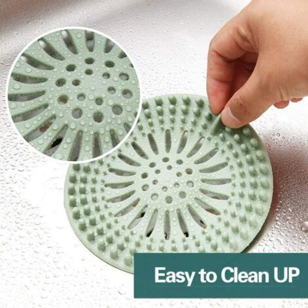 Drain Hair Catcher Kestävä silikonihiusloukku imukupeilla Hiustulppa Suihkutyhjennyssuojat Helppo asentaa ja kiinnittää