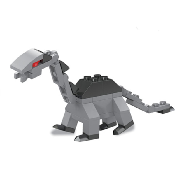 Snap-in kapsel dinosaur byggeklodser med små partikler, der er kompatible med børns intellektuelle legetøj (6 Tyrannosaurus Rex),