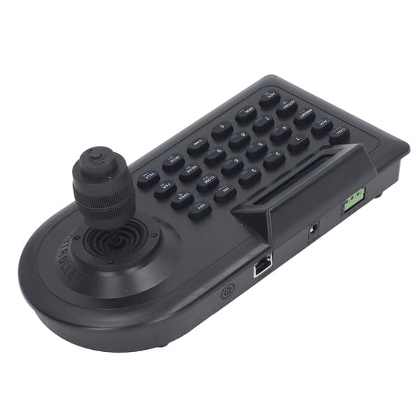 LCD Analog PTZ Kamera Tastatur med 4D Joystick PTZ Speed Dome Kamera Kontroll for Linux EU Plugg 100‑240V
