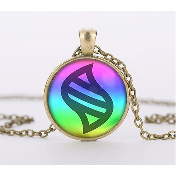 Elf Mega Stone Halsband Glashalsband, handgjorda Bronze