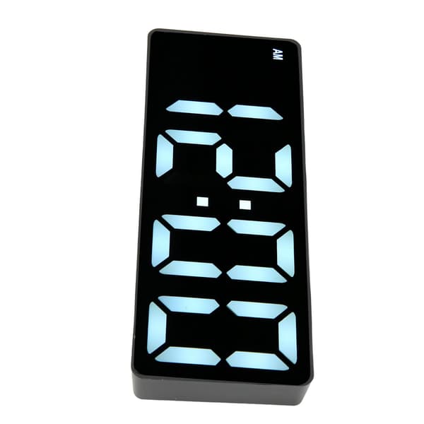Digital Väckarklocka Stor Display Modern Stil Temperatur LED Spegelklocka för Hem Sovrum