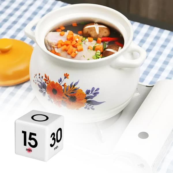 Cube Timer Køkken Forudindstillet 15 20 30 60 Minutter
