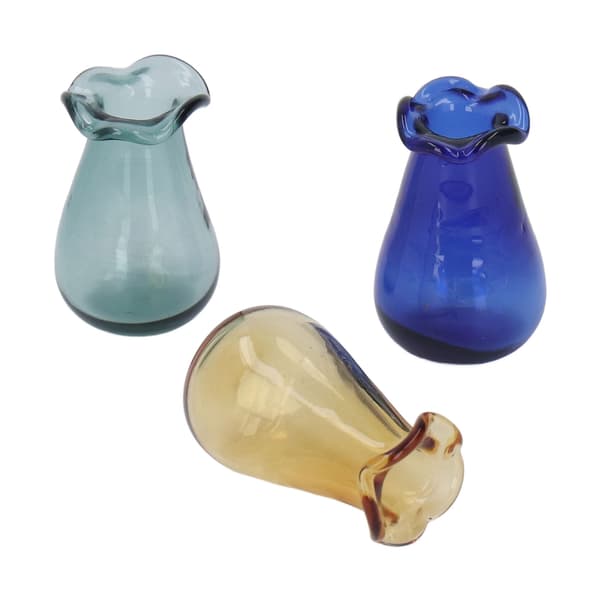 3-delad Dockhus Glasvas DIY Simulerad Miniatyrvas Dockhus Landskapsdekoration Tillbehör Typ B