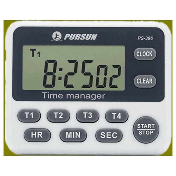 Kökstimer, Digital timer, Magnetisk kökstimer, Timer med klocka, LCD-skärm och larm, med magnetisk baksida, Folda