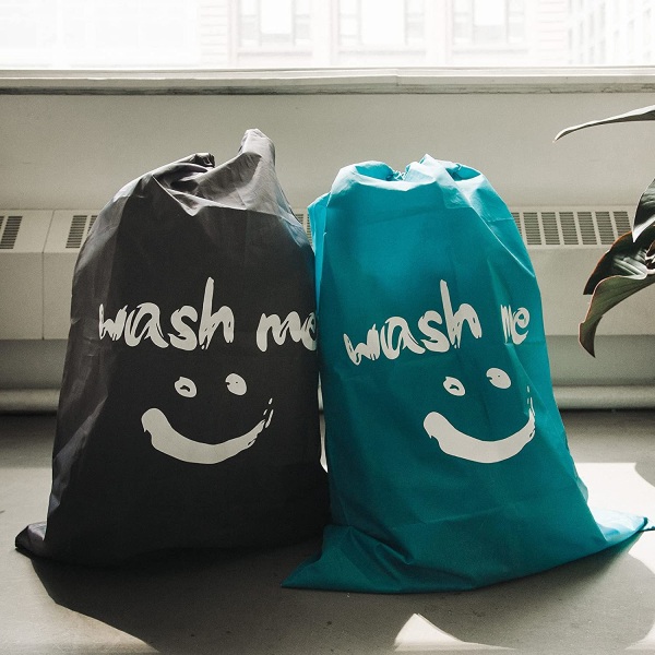 2-Pack XL Wash Me Travel Vasketøjsposer, Maskinvaskbar Snavset Tøj Organizer, Stor Kapacitet, Holder 4 Tøj, Passer E