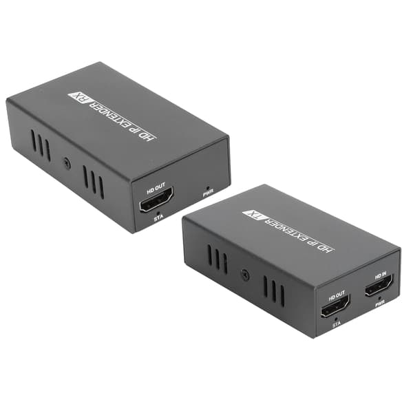 HDMI Extender Sender Mottaker Signaloverføring 110-240V US Plug