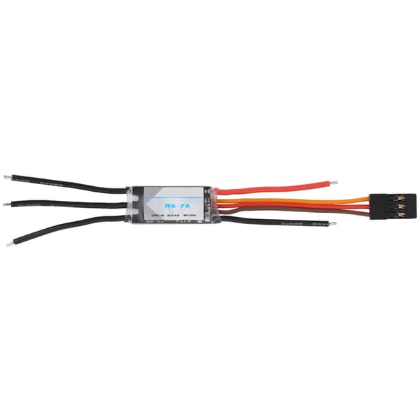 7A ESC Elektronisk Hastighetskontroller 1-2S med BEC RC Tilbehør for Fly med Faste Vinger
