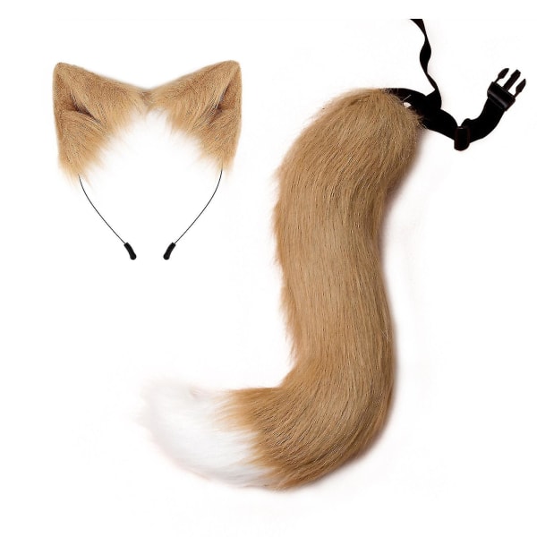 Kissan korvat Pääpanta Tail Nahkainen kaulakorusarja Cosplay Headpiece set A