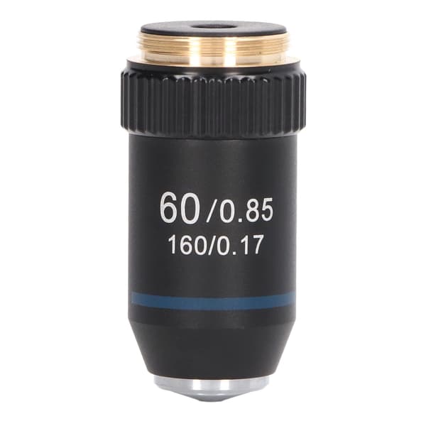 Akromatisk messing 60X mikroskoplins 20,2 mm til biologisk laboratorieinterface