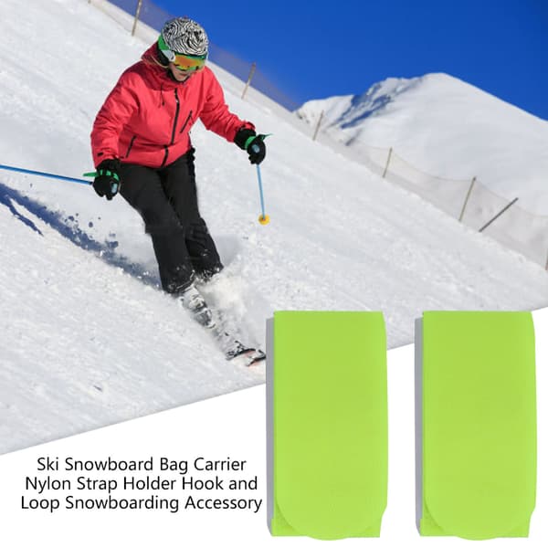 Gul Snowboard Bag Bæreveske Nylon Stropp Holder Krok Løkke Tilbehør